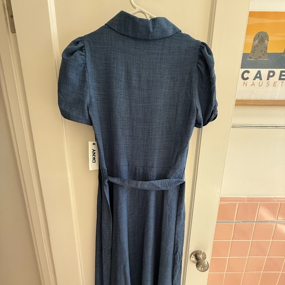 Denim Color DKNY Midi Dress - Picture 2 of 4